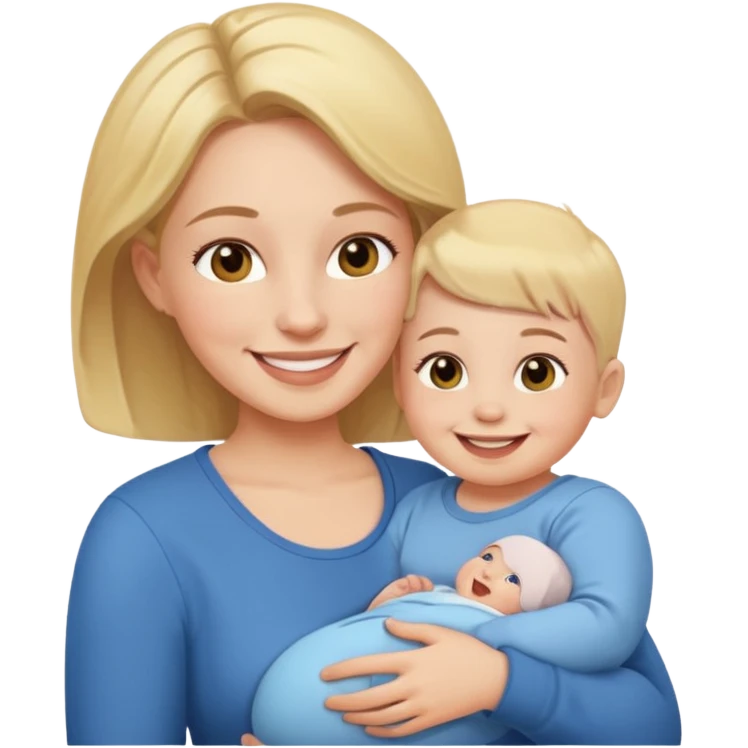 single mother with a baby emoji