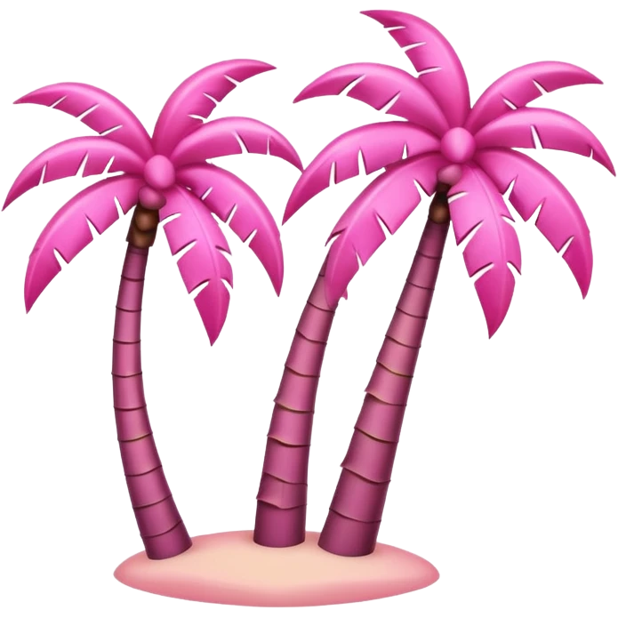 palmeras rosa emoji