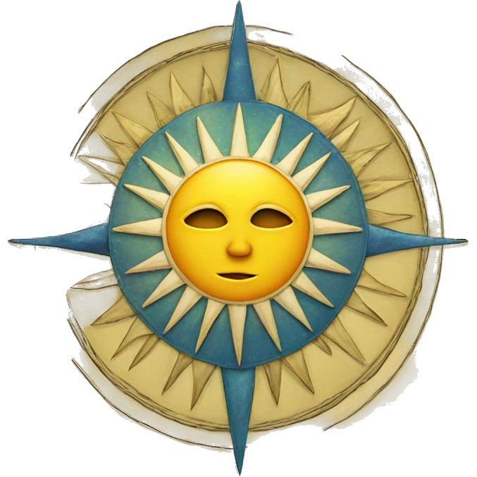 Sun tarot card emoji