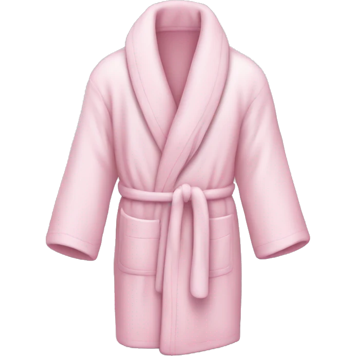 Light pink bath robe  emoji