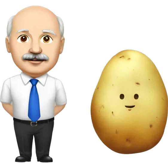 Lukashenko and potato emoji