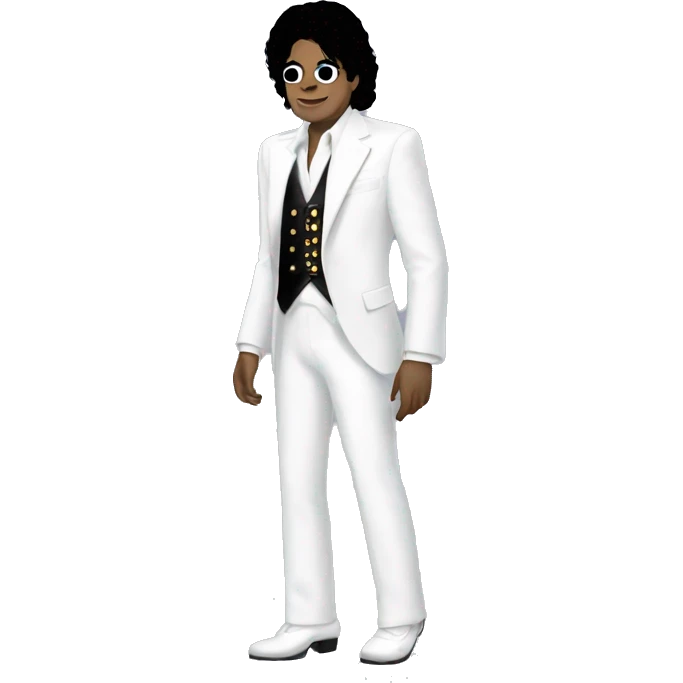 Michael jackson white suit moonwalk emoji