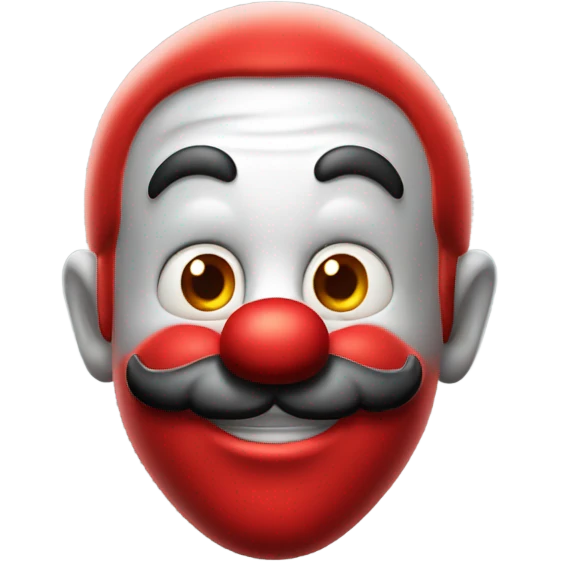 mario avec un nez de clown emoji
