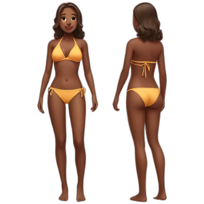 Girl in bikini emoji