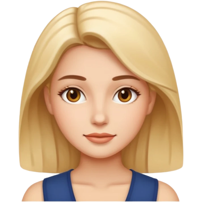 female radiant skin close up emoji