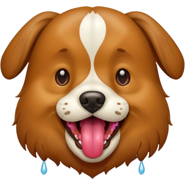 Panting dog emoji
