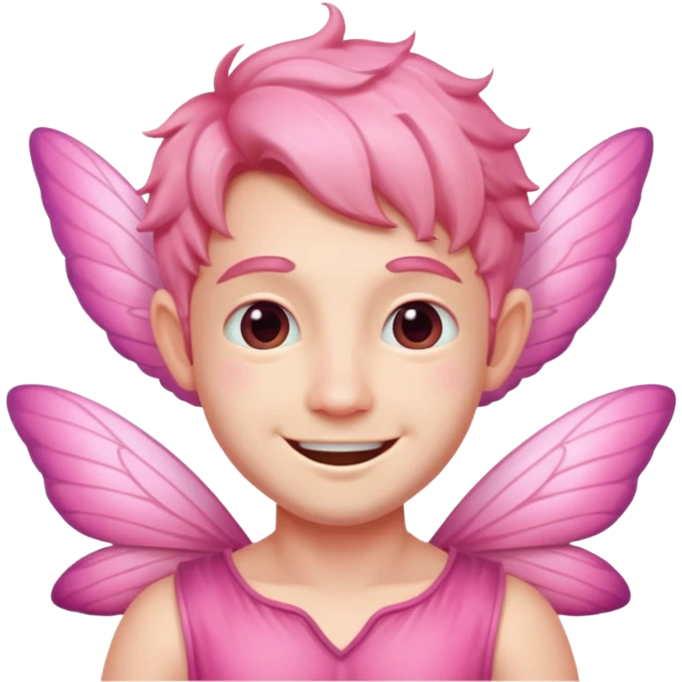 pink male fairy emoji