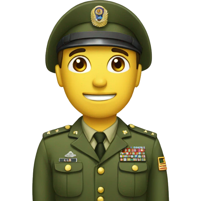 Saludo militar  emoji