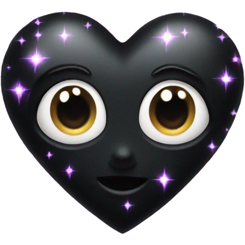 Black heart with sparkle  emoji