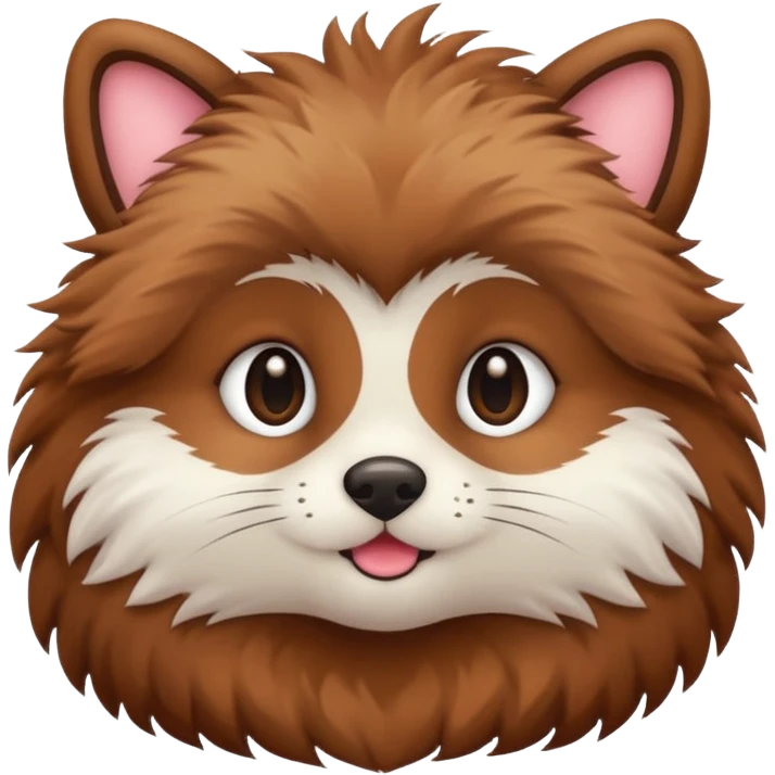 cute animal half body emoji