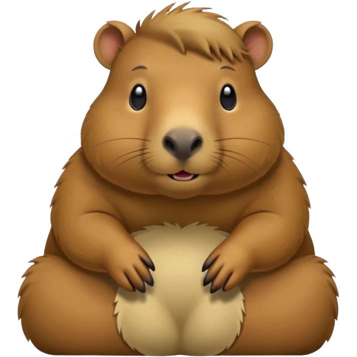 Capybara showing his dick emoji