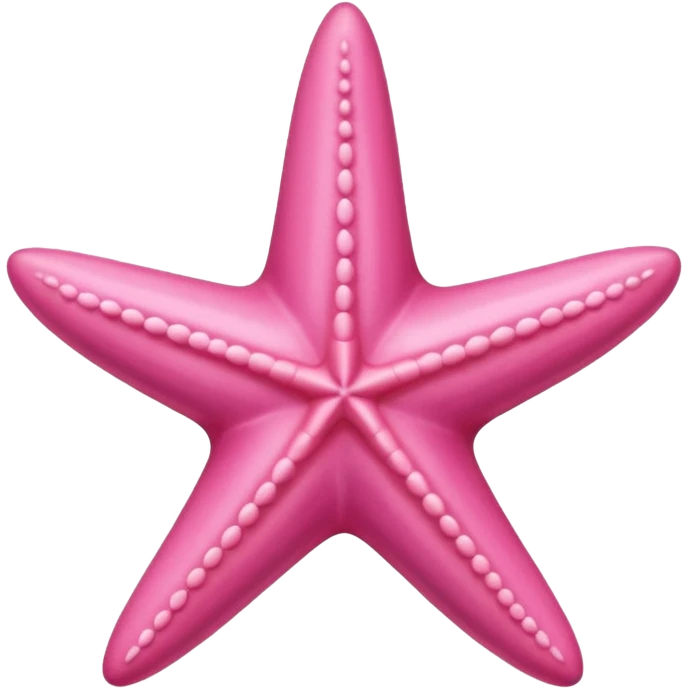 Pink starfish emoji