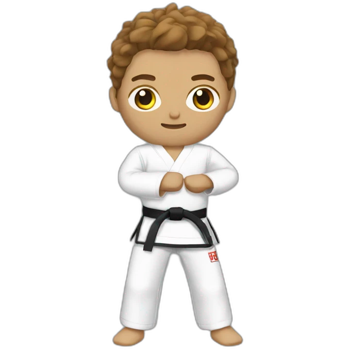A taekwondo player not a karate player emoji