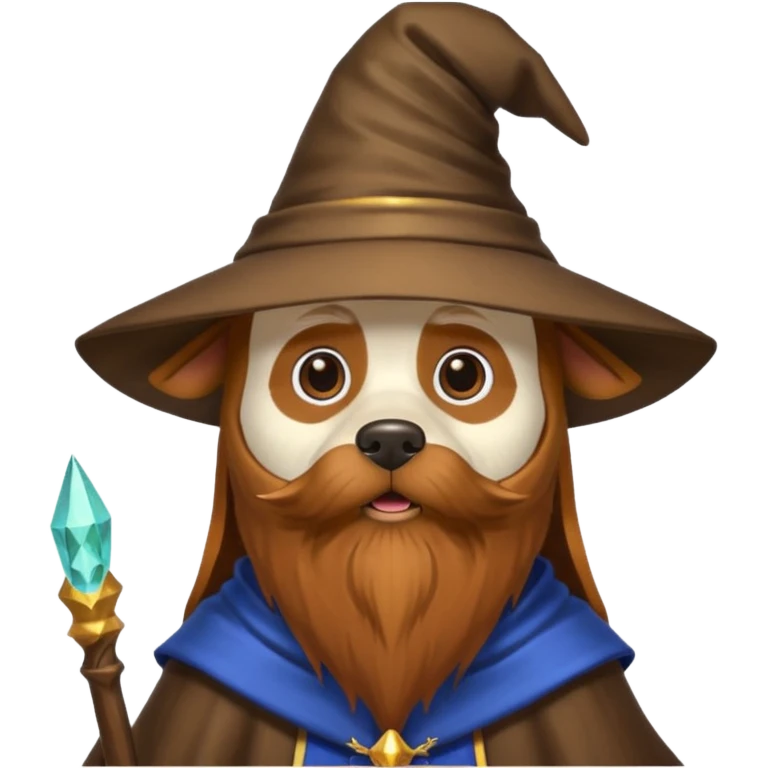 Dog wizard emoji
