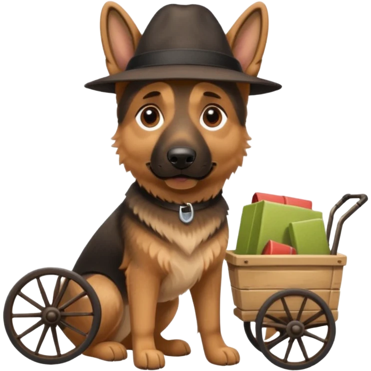  -night-market-vendor-germanshepperd dog emoji