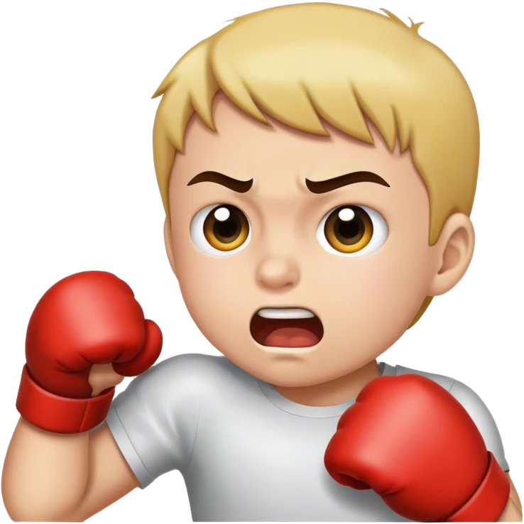 Punching kid in face emoji