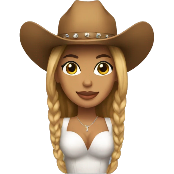 beyonce in cowboy hat emoji