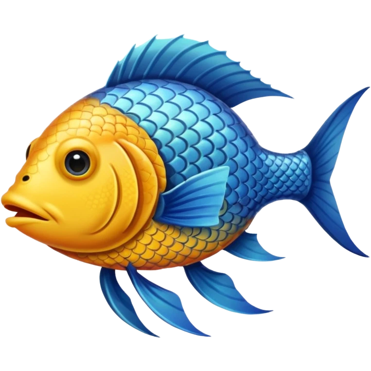 Fish head with legs with a body emoji