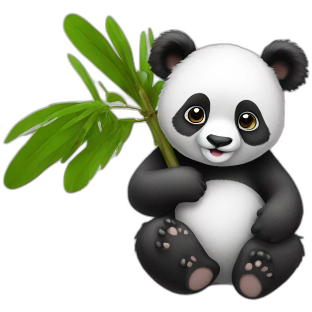 Panda sur un koala emoji