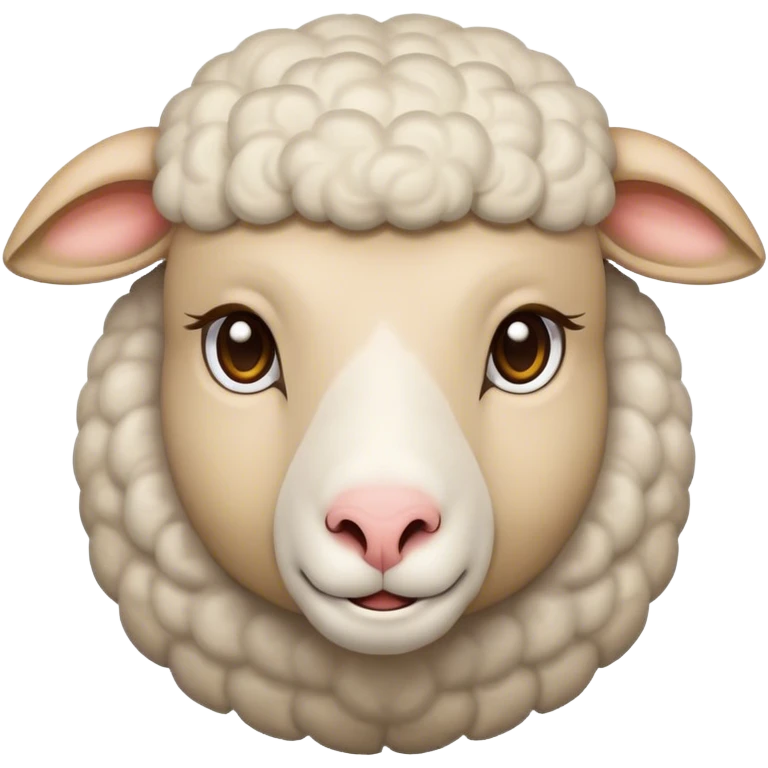 Sheep pleading emoji