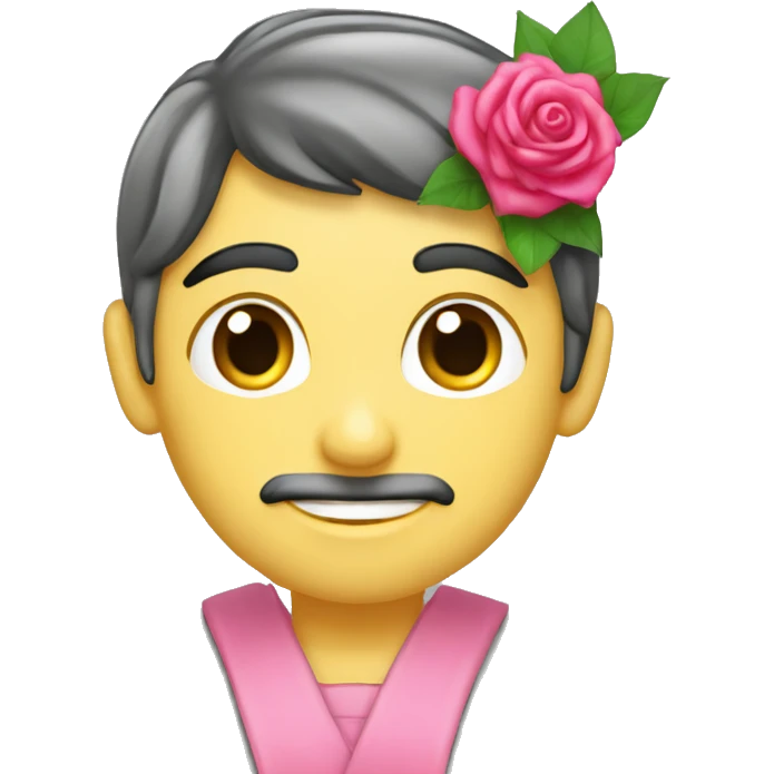 Sant jordi llibre i rosa emoji