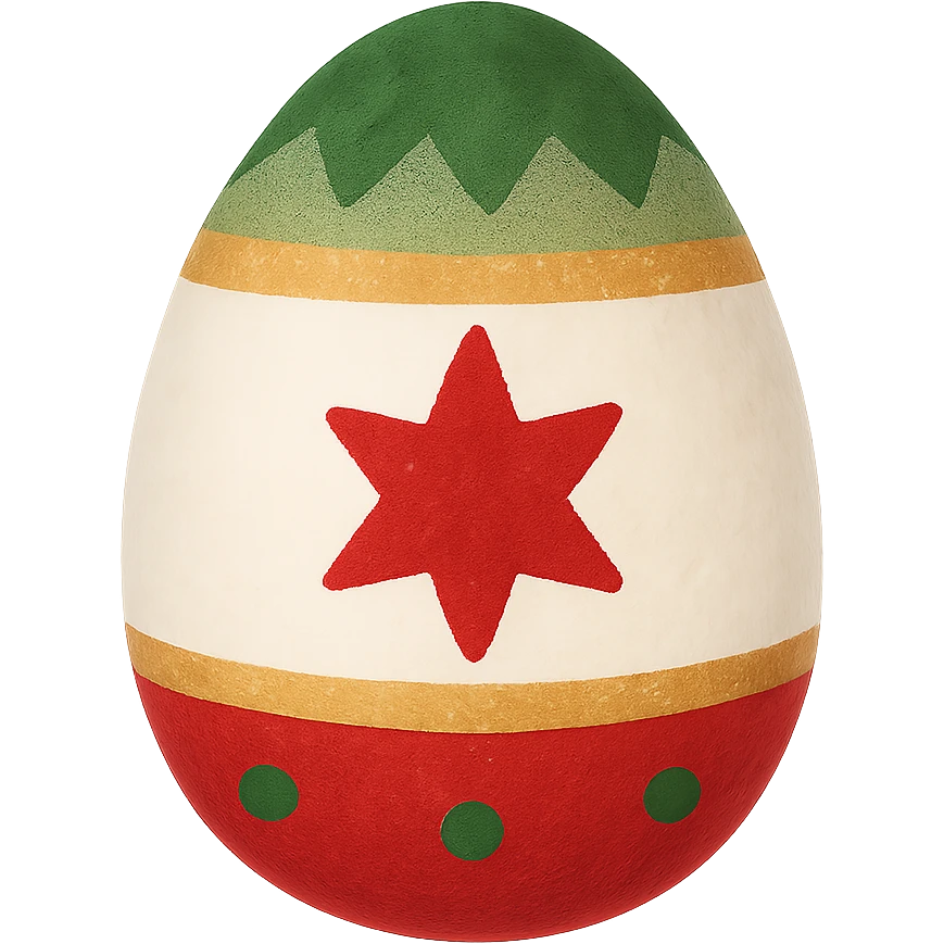 Christmas egg, remove background emoji