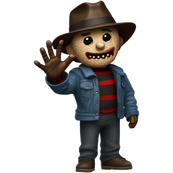 Freddy Krueger realistic with glove emoji
