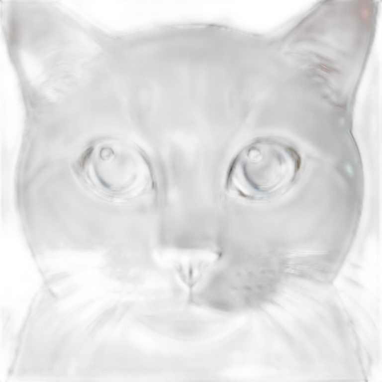 White cat with one brown eye and one blue eye emoji