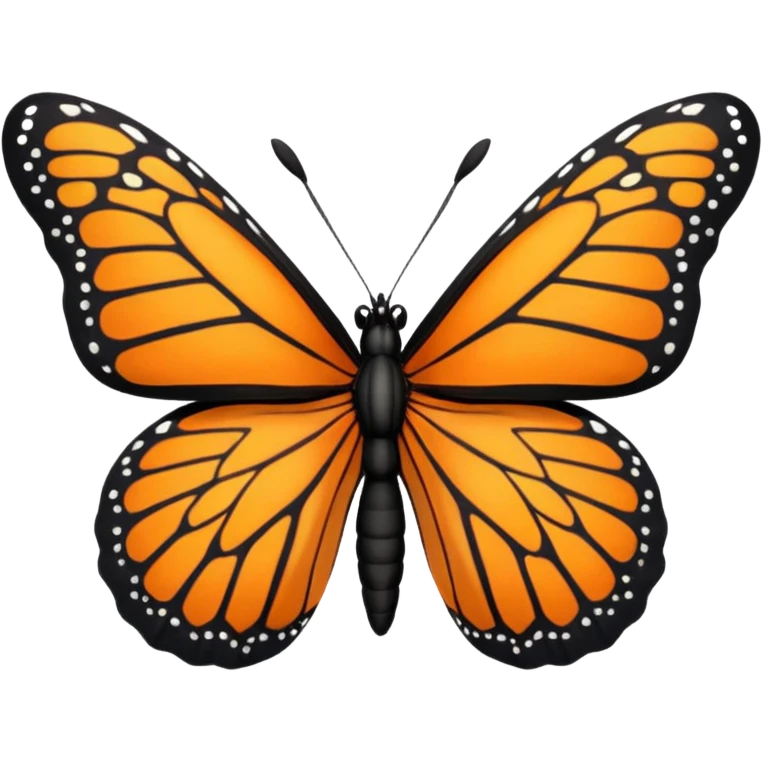 Monarch butterfly emoji