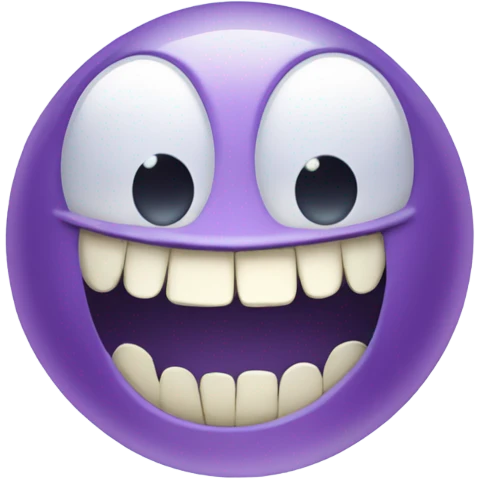 Bubble with sharp teeth emoji