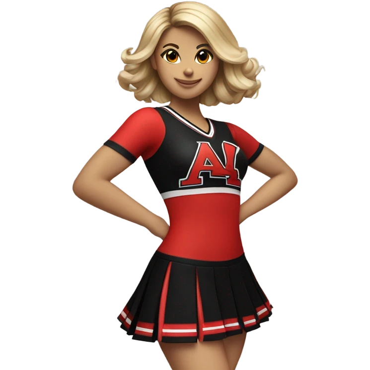Red and black cheer uniform emoji