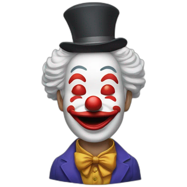 Clown saying Nishinishinishi Um Nishinishihashi emoji