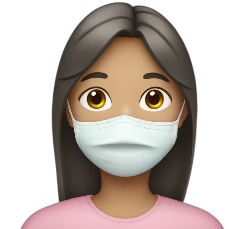 girl with facemask emoji