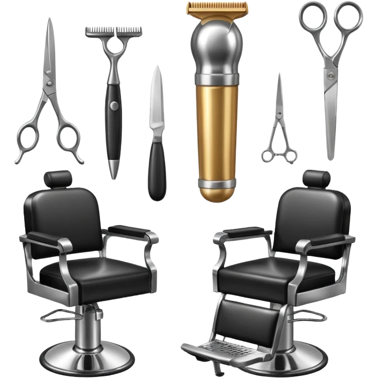 barber shop items emoji