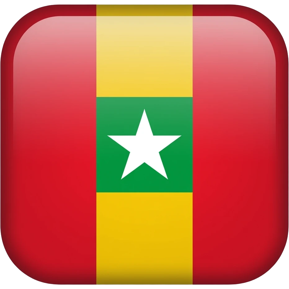 Barranquilla flag pic  is small green rectangle inside to yellow mediun rectangle inside to big red rectangle and a white star in the middle of green square o emoji