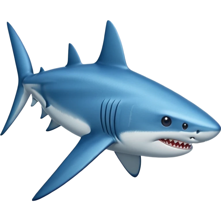 Strong blue shark emoji