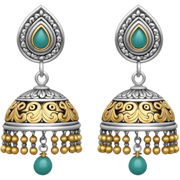 Silver Jhumka emoji