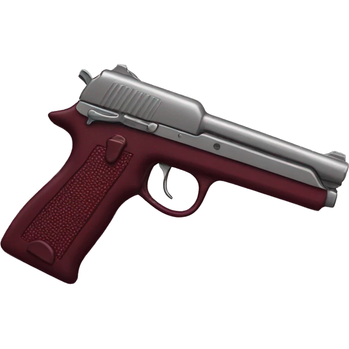 fancy burgundy gun emoji