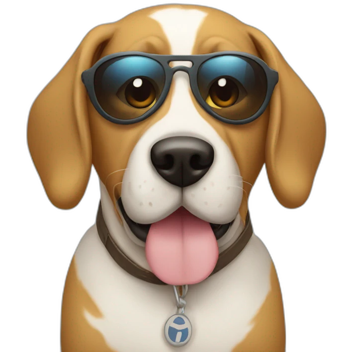 greece dog with sunnglasses emoji