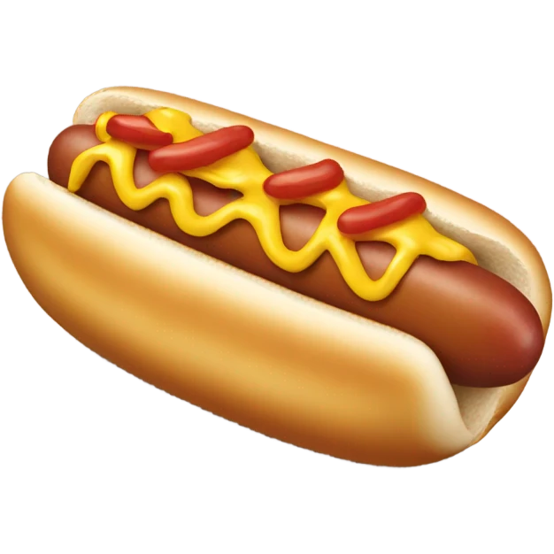 Hot dog emoji