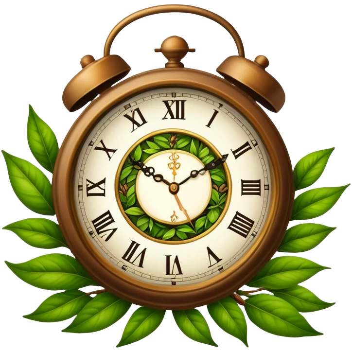 Clock that tea emoji