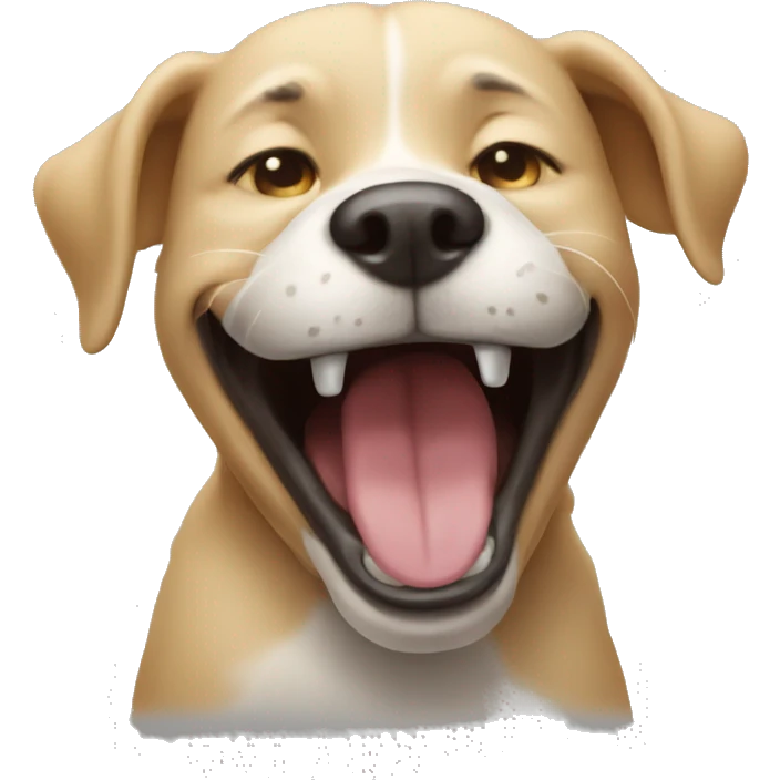 laughing dog emoji