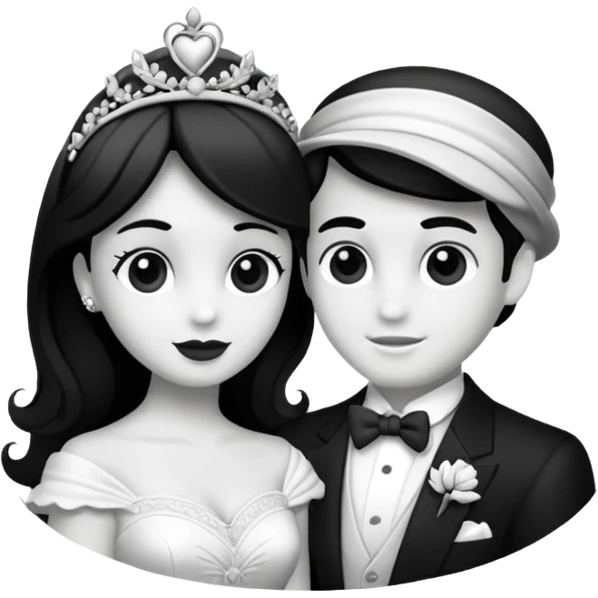 Dalla bianca e nera emoji