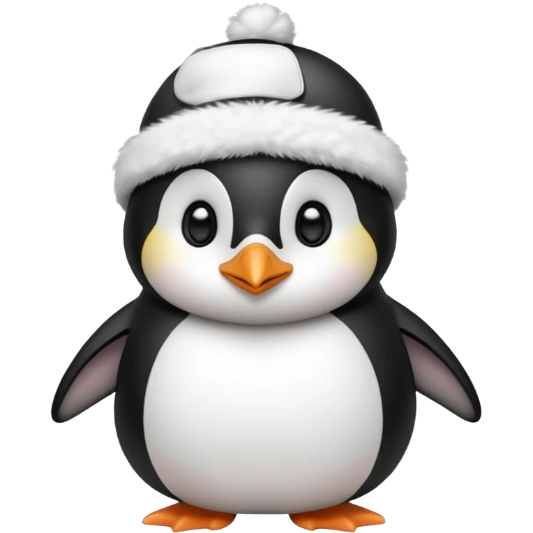 penguin with white hat emoji