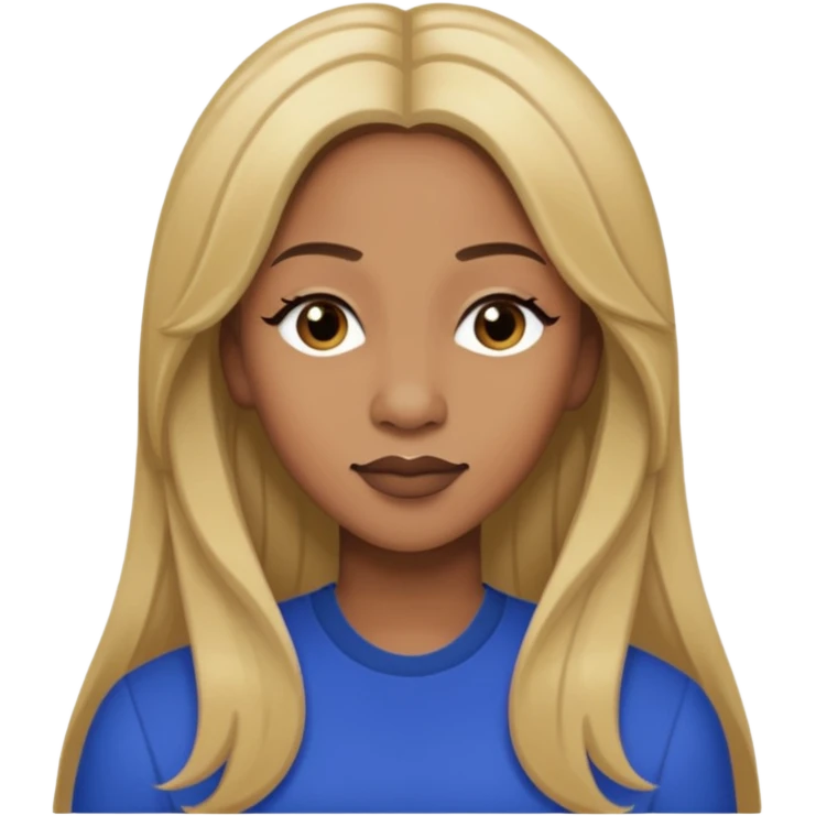 Lelee from SWV with long dark blonde hair emoji