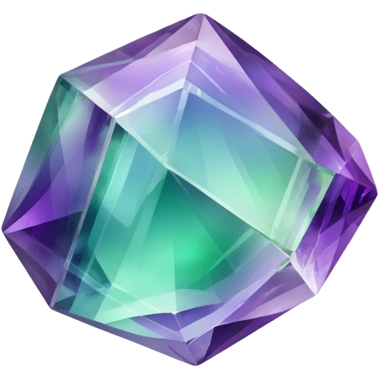 Iridescent Fluorite crystal gemstone emoji