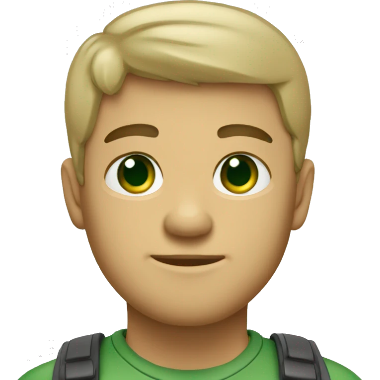 menino loiro olhos verdes emoji
