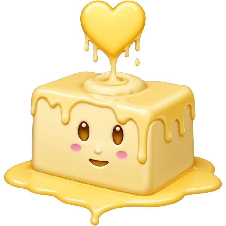 butter with yellow heart emoji