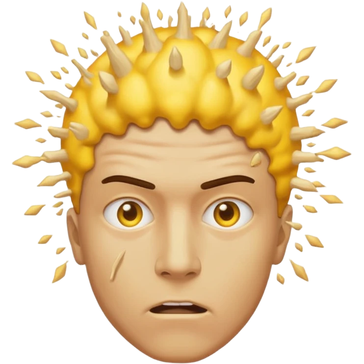 yellow exploiding head normal man mind blown emoji