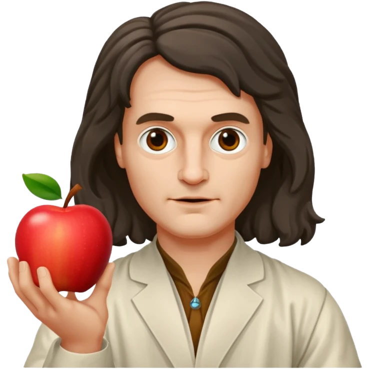 isaac newton hold an apple emoji